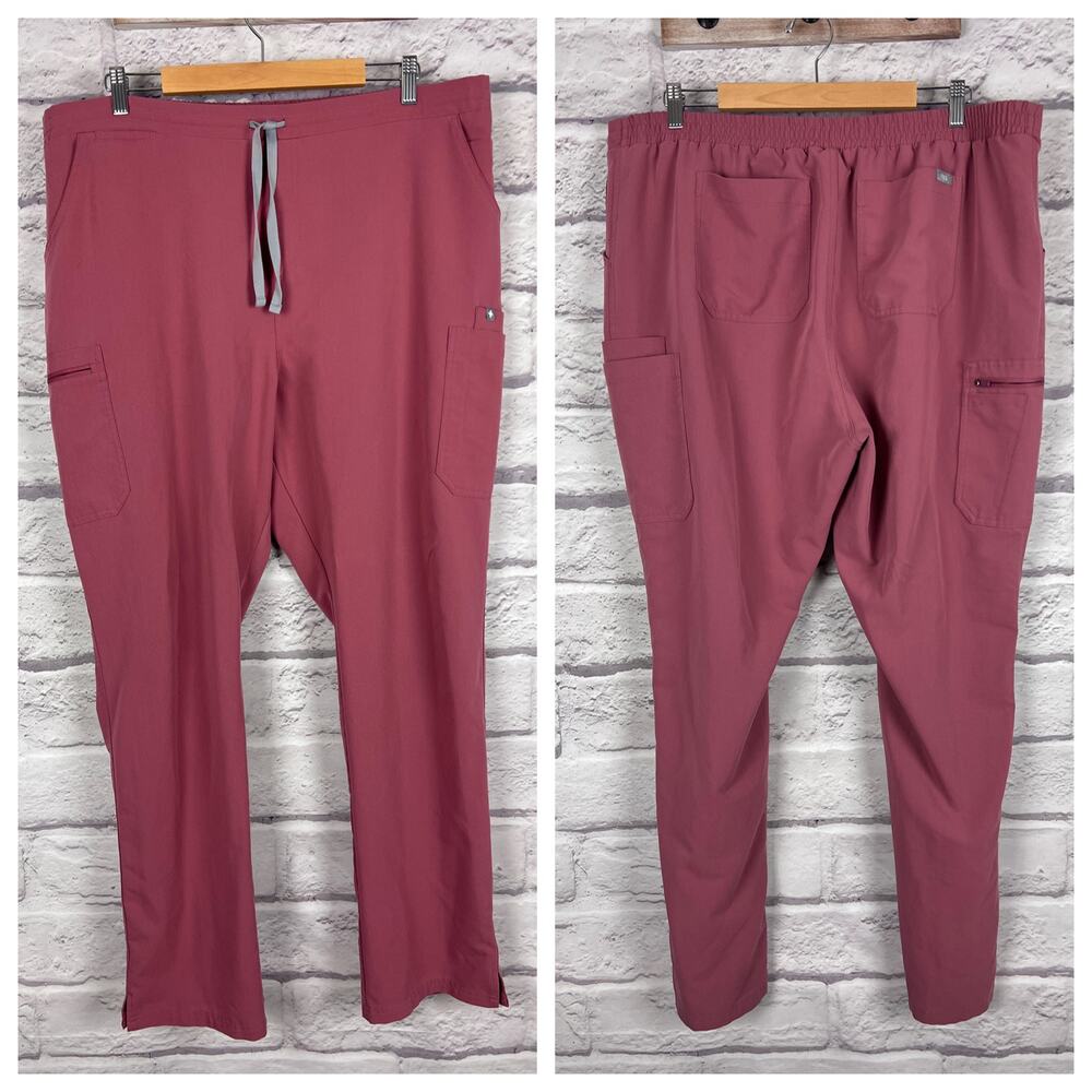 FIGS Womens XXL Tall Mauve Yola Skinny Scrub Pants FION Medical RN Bottoms RN - Picture 9 of 9
